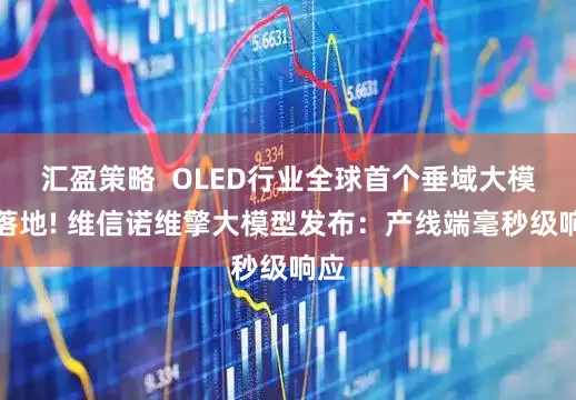 汇盈策略  OLED行业全球首个垂域大模型落地! 维信诺维擎大模型发布：产线端毫秒级响应